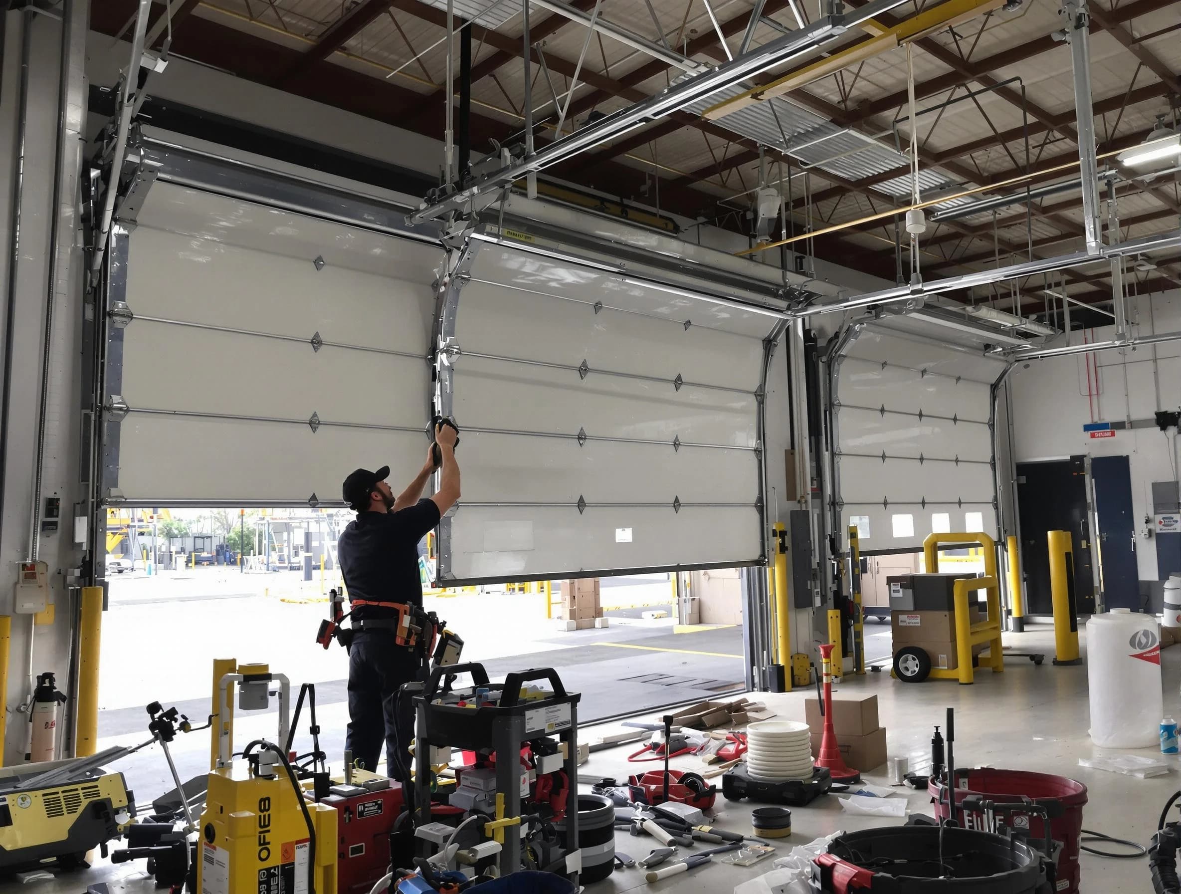 Tolleson Garage Door Repair technician performing commercial garage door repair in Tolleson