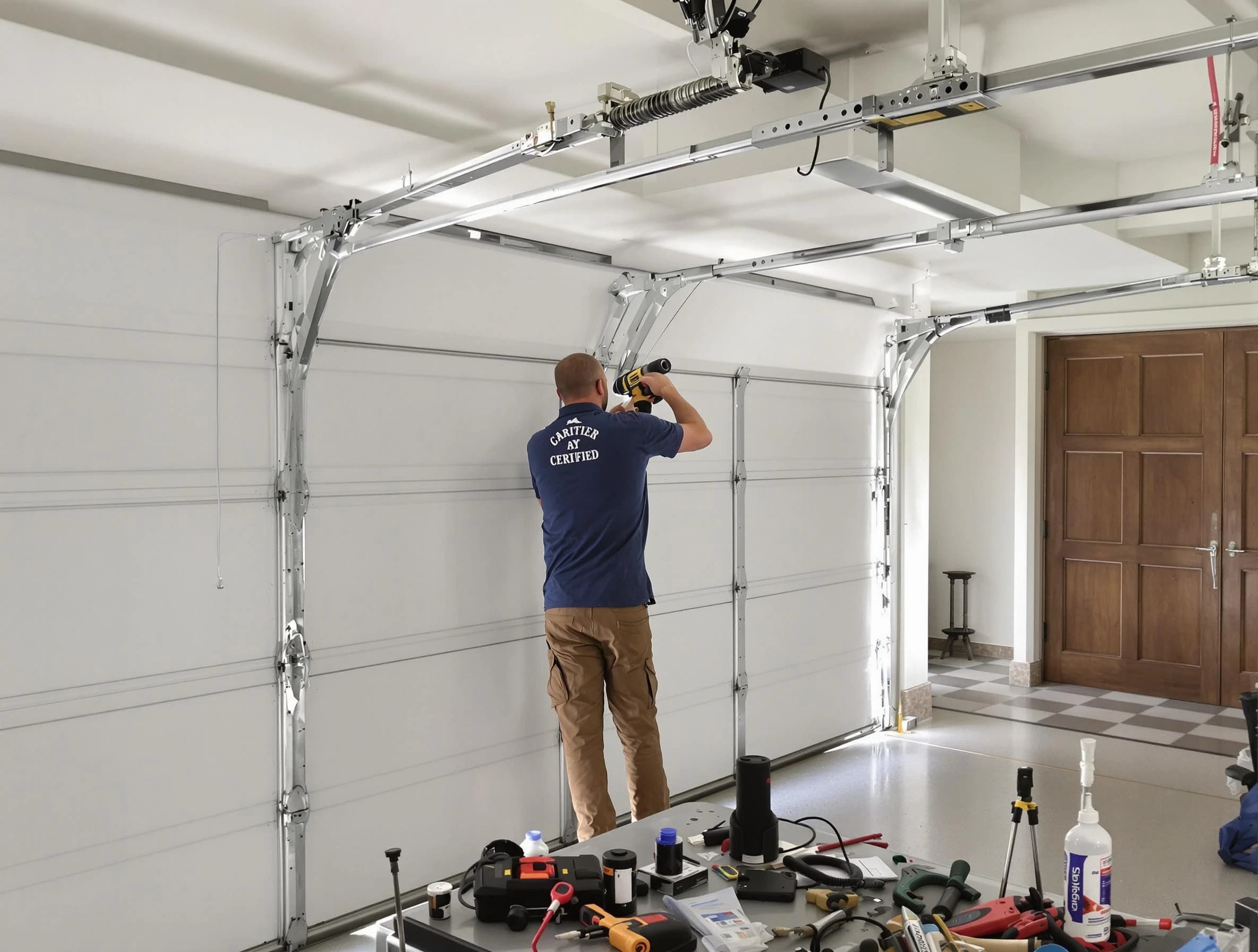 Tolleson Garage Door Repair certified technician performing precision garage door repair in Tolleson