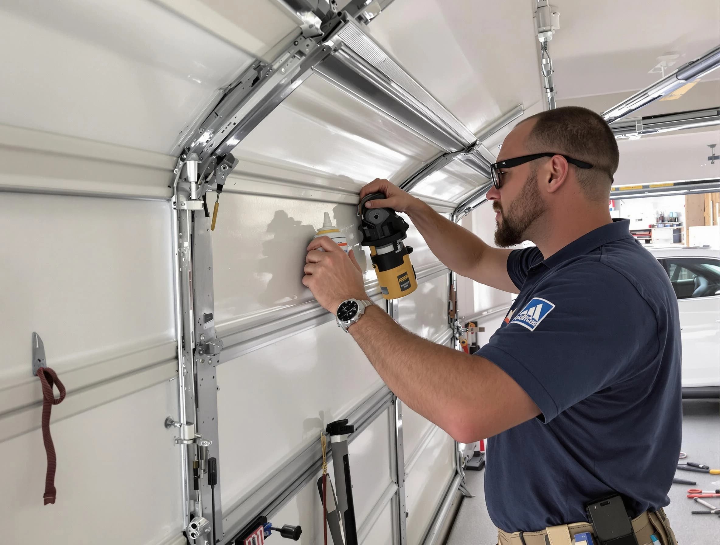 Tolleson Garage Door Repair technician performing comprehensive noise reduction service in Tolleson
