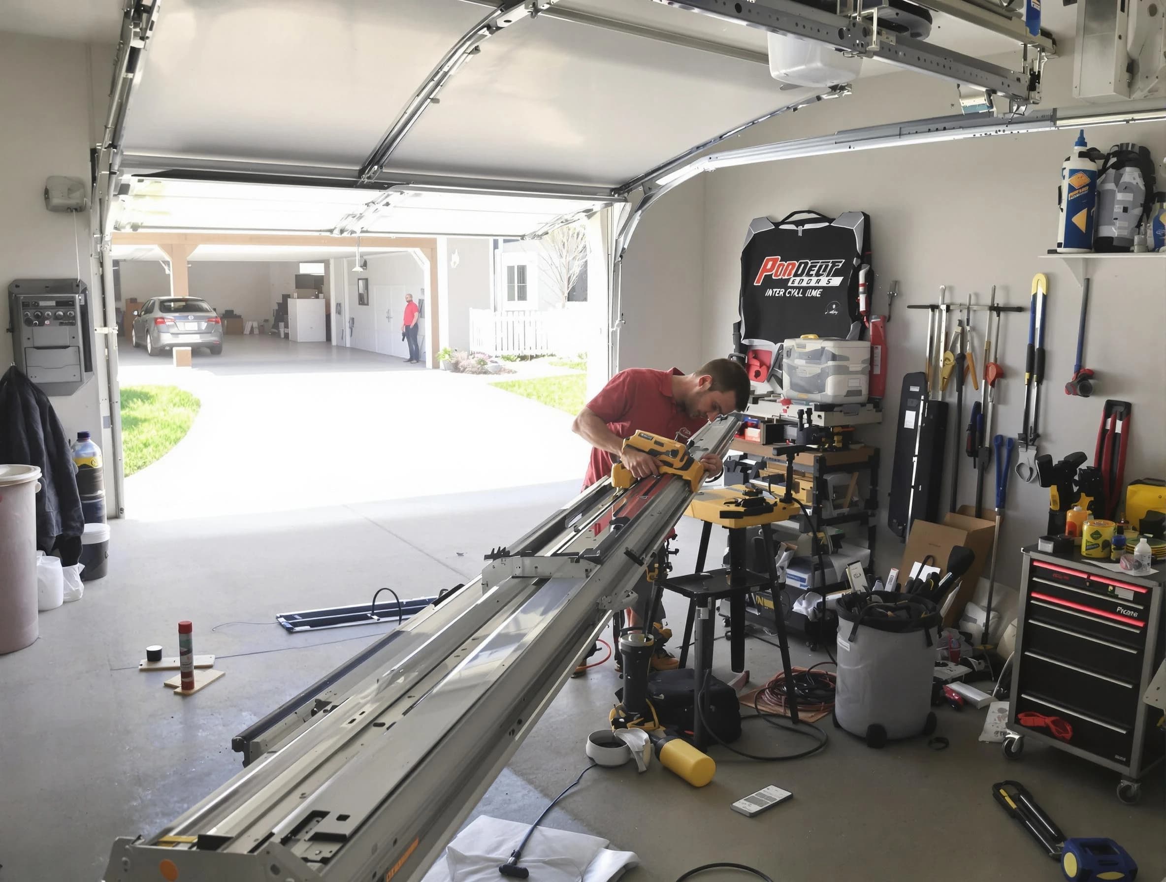 Tolleson Garage Door Repair expert performing track repair in Tolleson