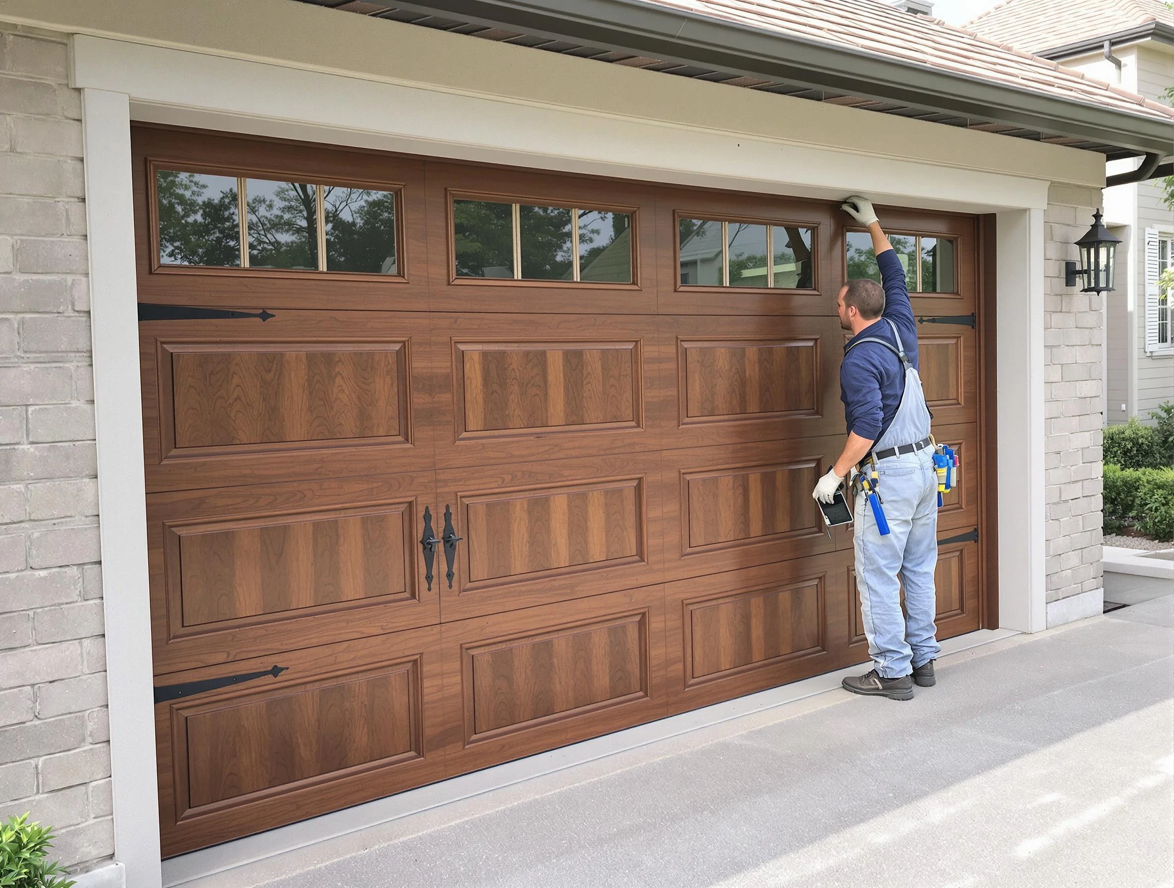 Custom garage door showcase by Tolleson Garage Door Repair in Tolleson