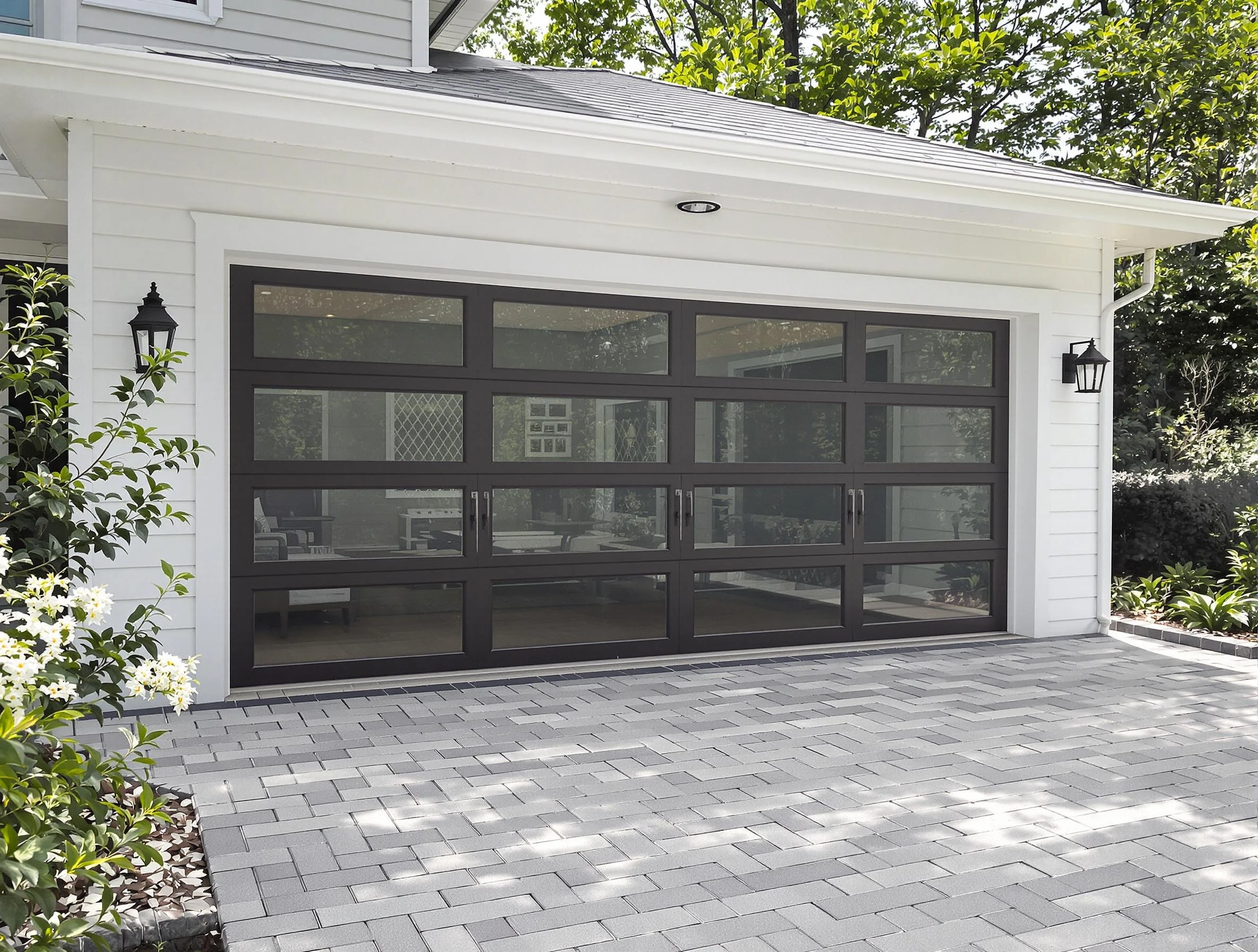 Tolleson Garage Door Repair design specialist presenting custom garage door options to Tolleson homeowner