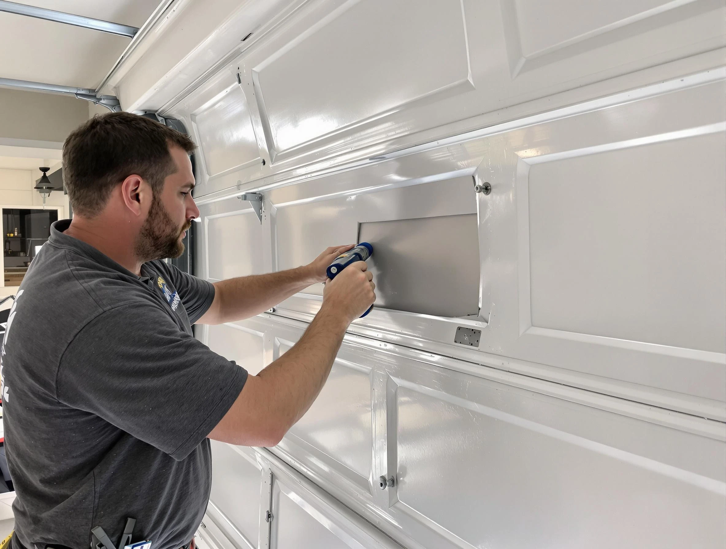 Garage door panel repair by Tolleson Garage Door Repair in Tolleson