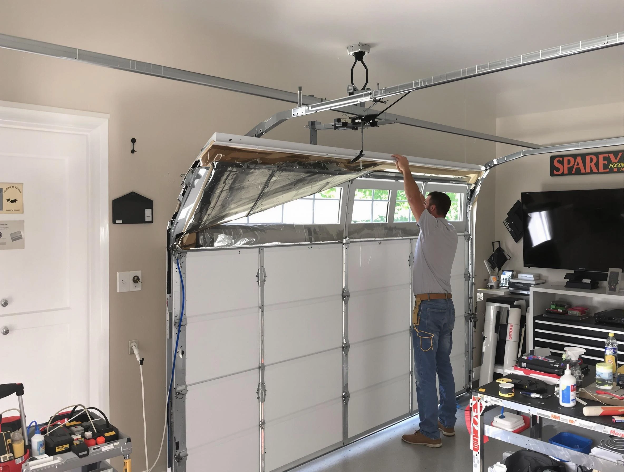 Garage door section replacement by Tolleson Garage Door Repair in Tolleson